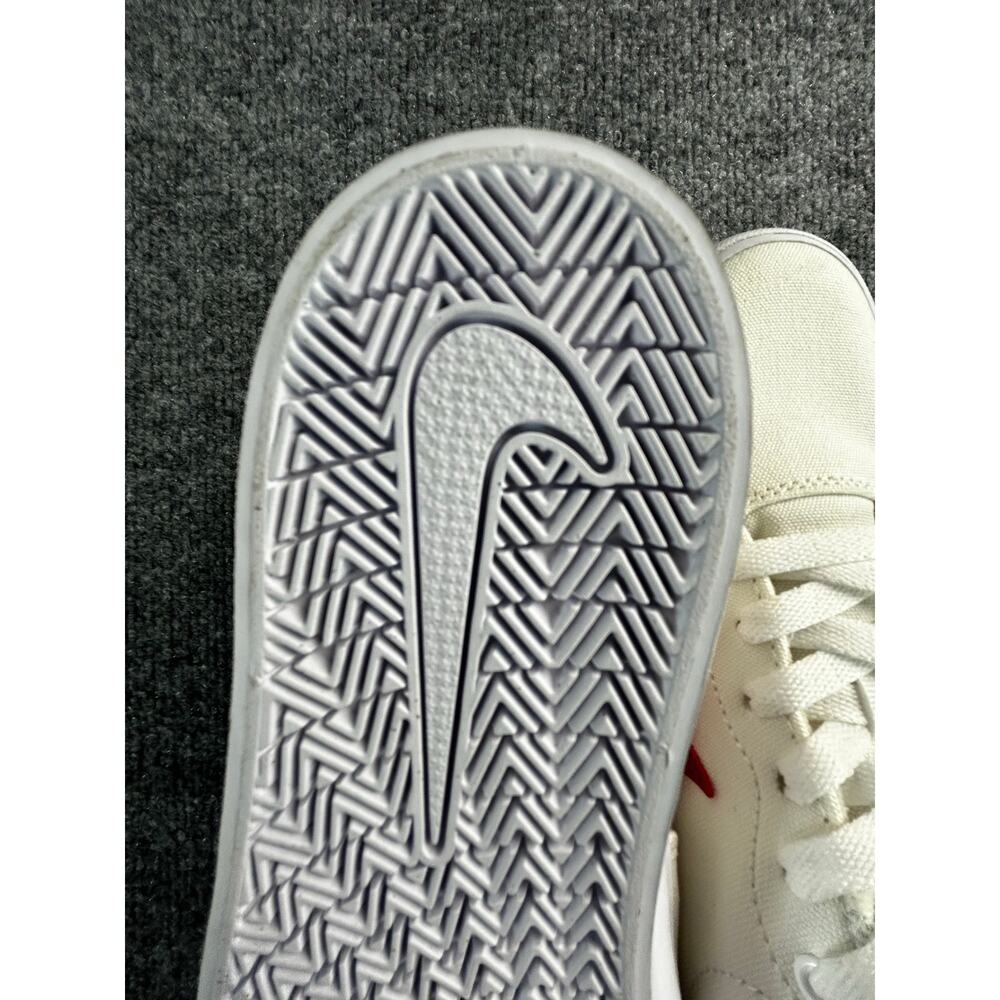 Nike Women's White Red Canvas Lace Up Casual Sneakers Size 8.5 - Picture 13 of 15